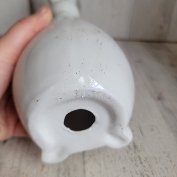 Ceramic white Easter Bunny‎ Blue Spring egg home decor - Picture 6 of 6